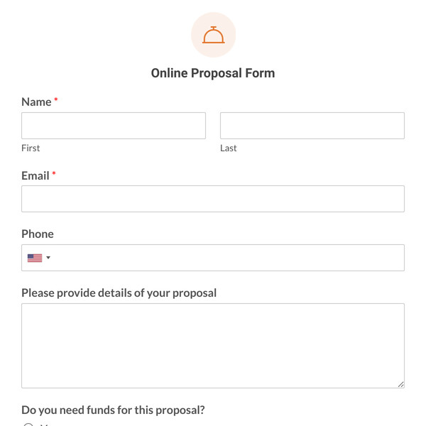 Online Proposal Form Template