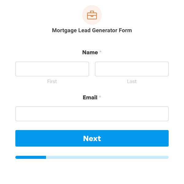 Mortgage Lead Generator Form Template