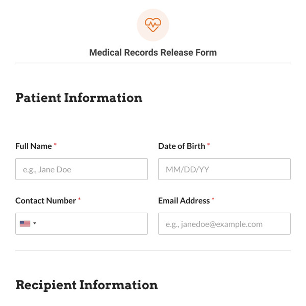 Medical Records Release Form Template