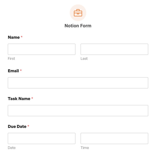 Notion Form Template