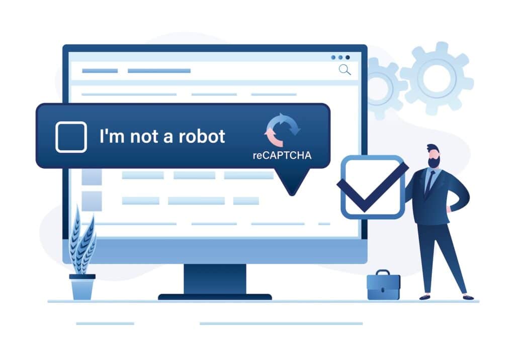 Form spam protection with reCAPTCHA verification